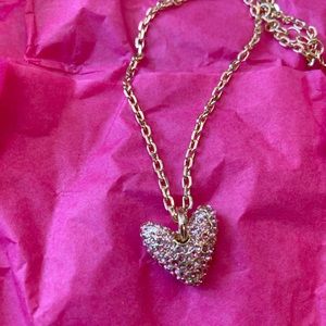 Pink diamond heart necklace 💕